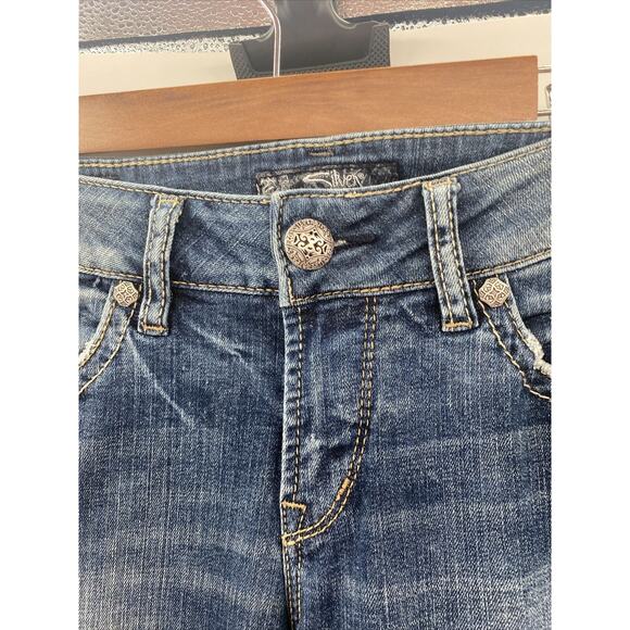 Silver Womens Jeans Size SZ 28 X 33 Suki Super Stretch Mid Slim Boot Denim - Picture 2 of 16